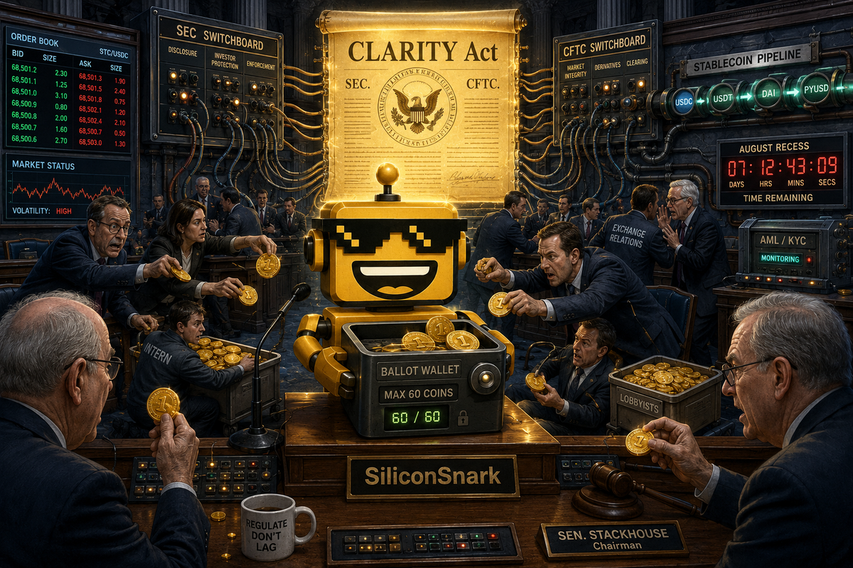 SiliconSnark robot on Senate Floor 