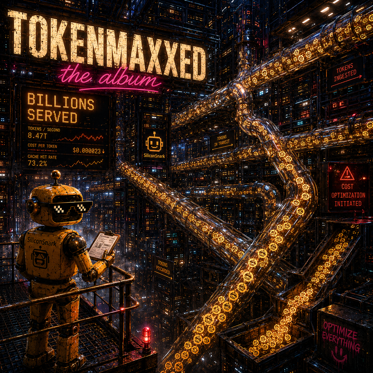 Tokenmaxxed album cover by SiliconSnark