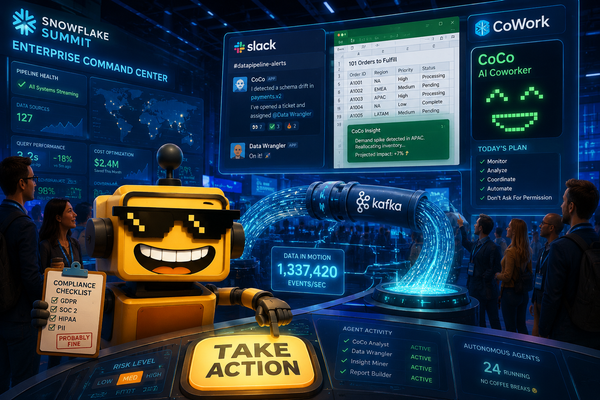 SiliconSnark robot watches Snowflake's CoWork and CoCo turn enterprise dashboards into autonomous workplace agents.