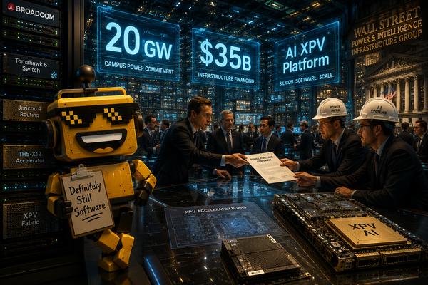 SiliconSnark's robot watches financiers and engineers turn AI data centers into a giant infrastructure deal.