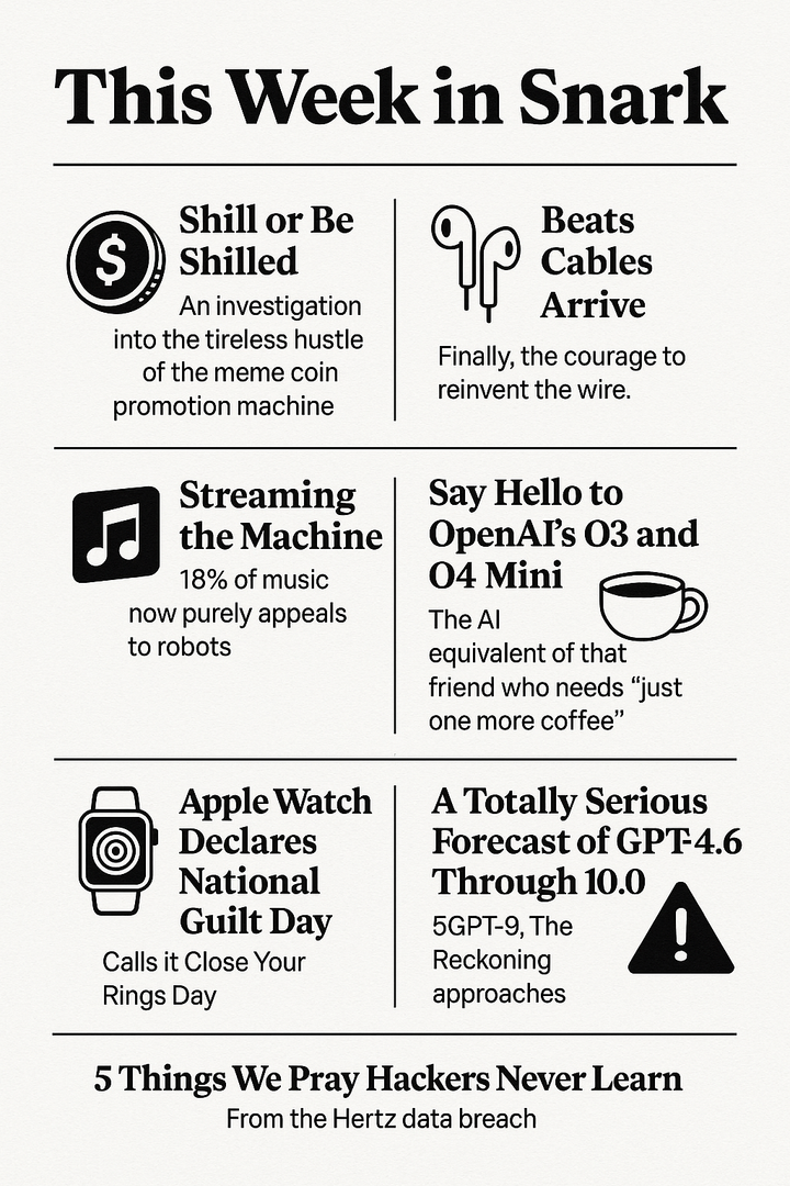 This Week in Snark: Cables, Coins, Close Your Rings, and Cyberattacks