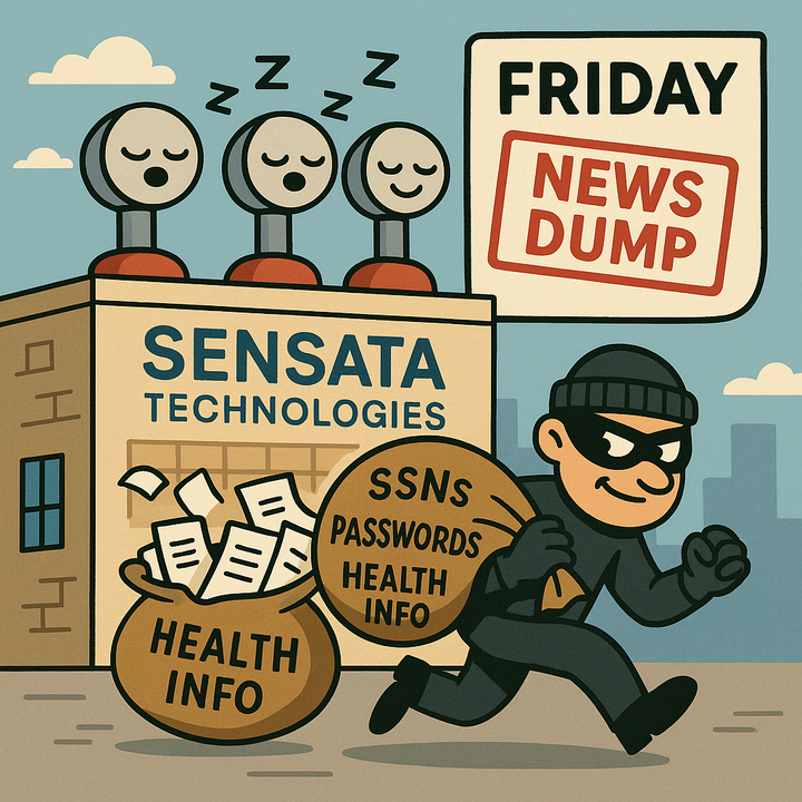Sleeping sensors miss a hacker stealing personal data as a Friday news dump stamp looms.