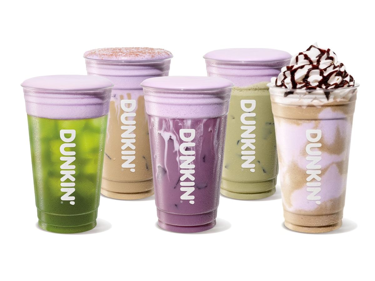 Dunkin’ reveals new Halloween menu with purple marshmallow foam