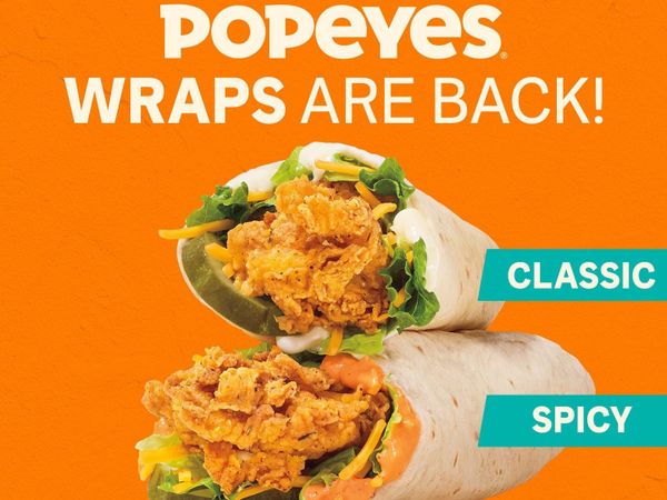 Popeyes brings back fan-favorite chicken wraps for good