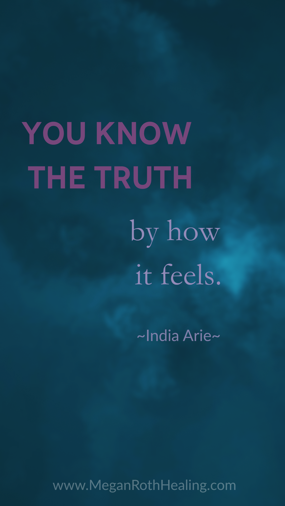 truth by feel