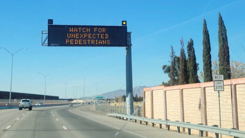 WATCH: Illegals Swarm Busy El Paso Highway as City Hits “Breaking Point”