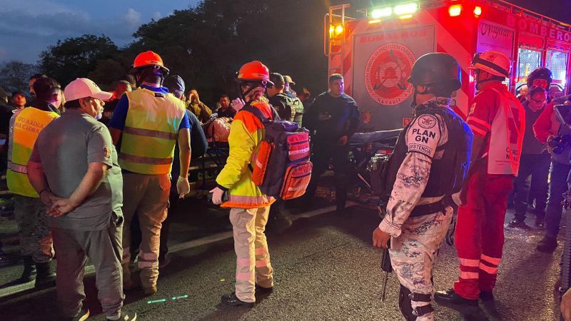 Bus Carrying Migrants Plunges Into Ravine in Mexico