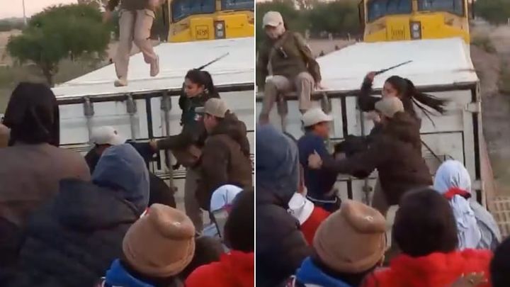 WATCH: Mexican Authorities Battle Migrants on Train at US Border
