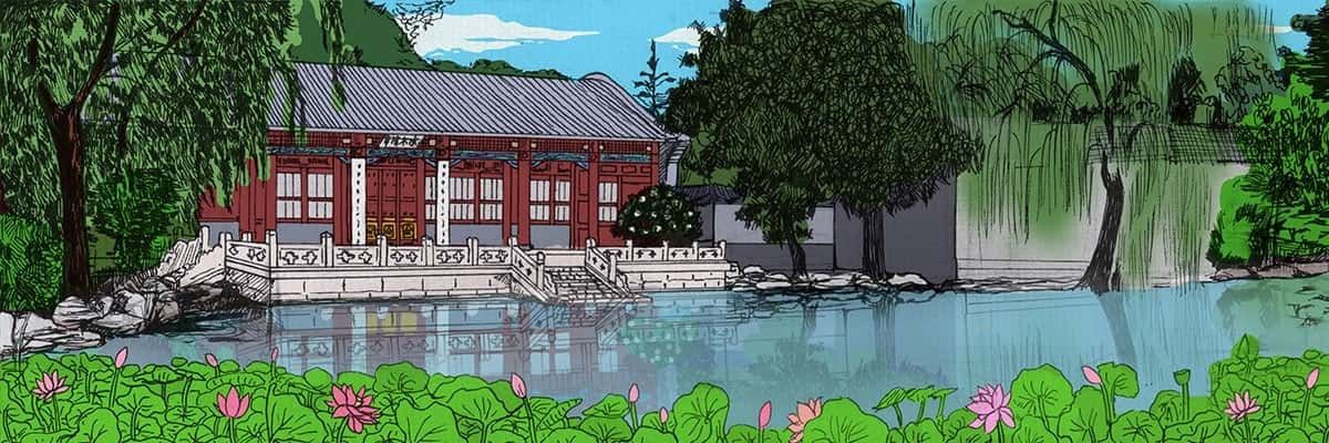 Tsinghua University campus drawing