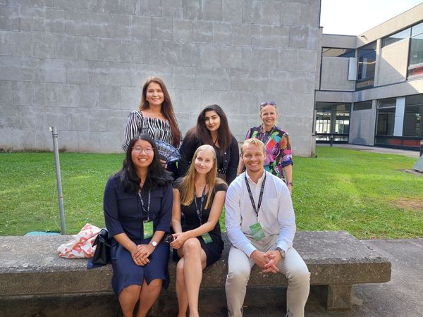 Students of Haaga-Helia University of Applied Sciences with Tiina Brandt at EIA Porto 2022