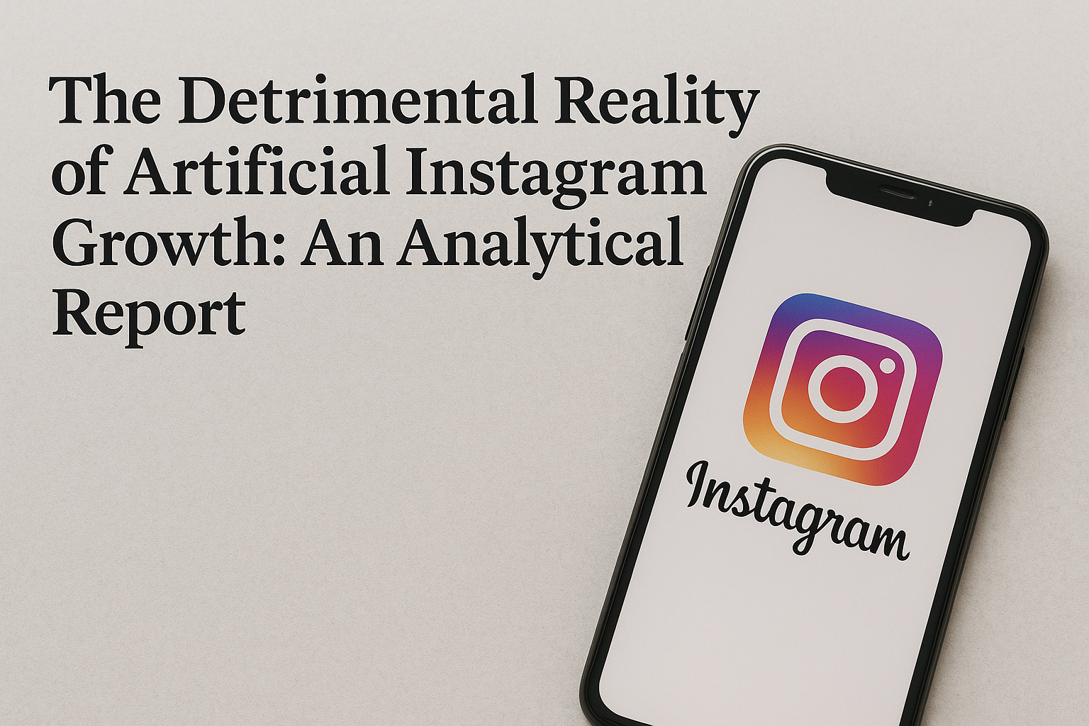 The Detrimental Reality of Artificial Instagram Growth: An Analytical Report
