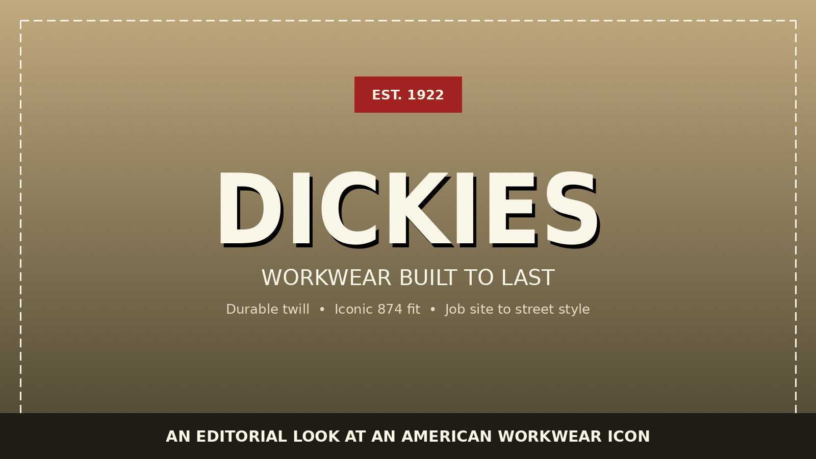 Dickies: The Workwear Icon That Refused to Go Out of Style