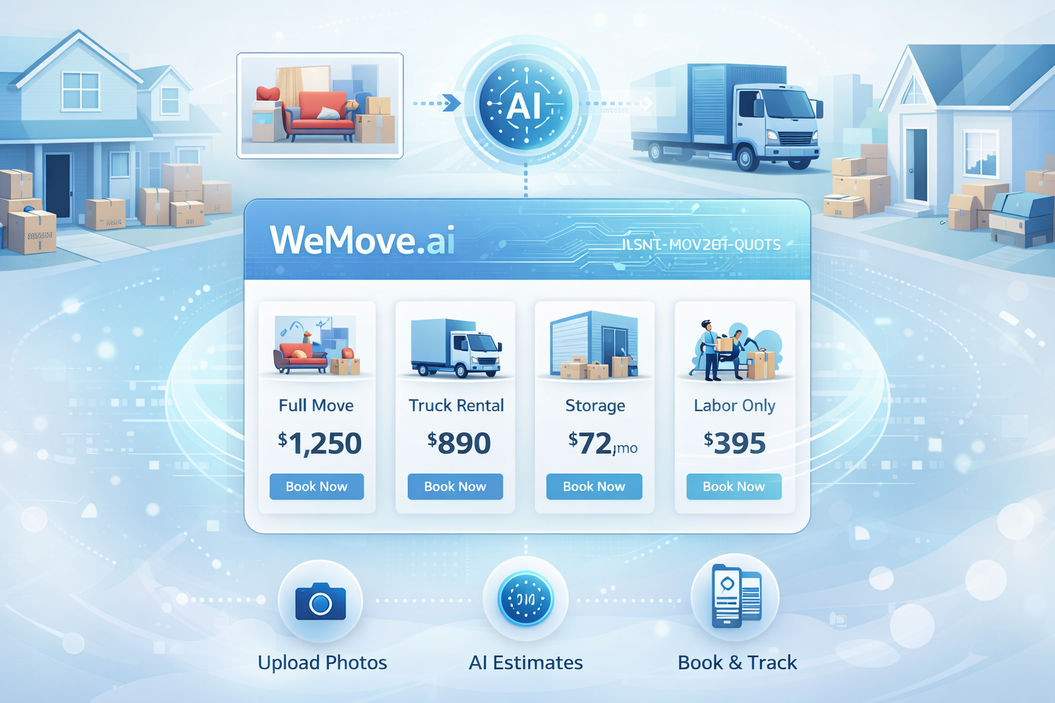 a pricing comparison tool for the moving and relocation industry