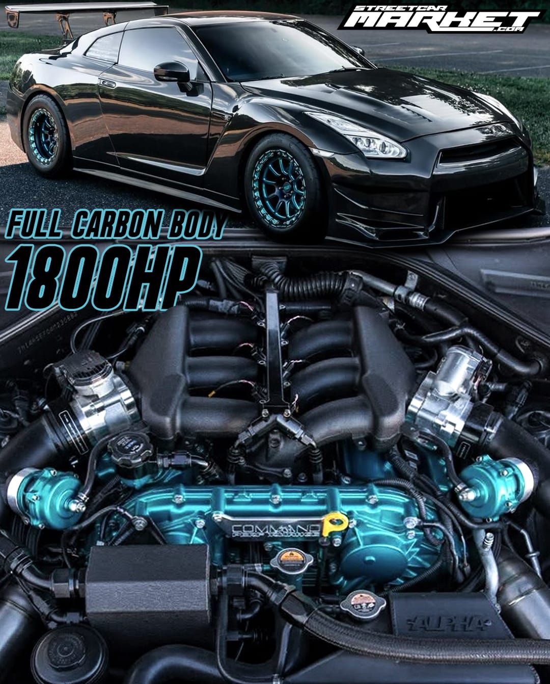 1800hp 2010 Nissan GTR Premium