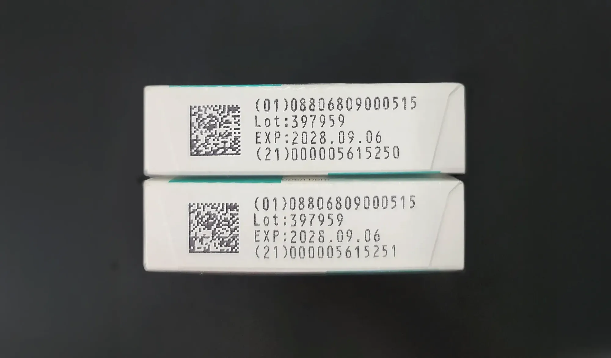 Two QR Codes Side by Side using GS1 Standards