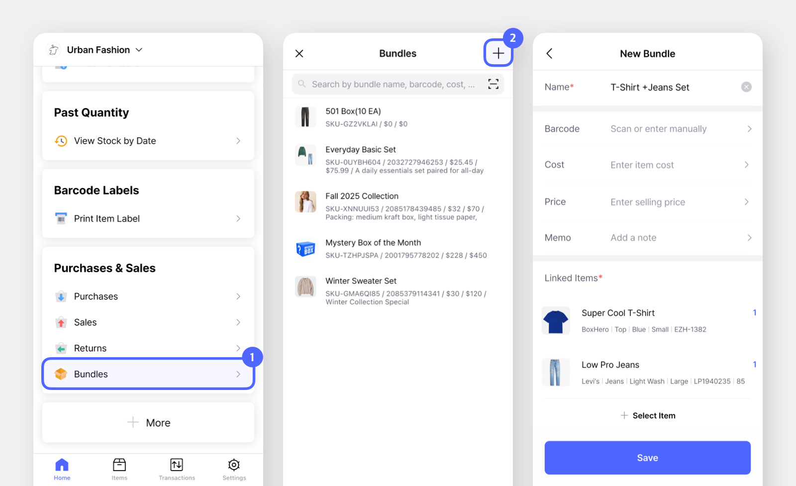 Add Bundles on Mobile