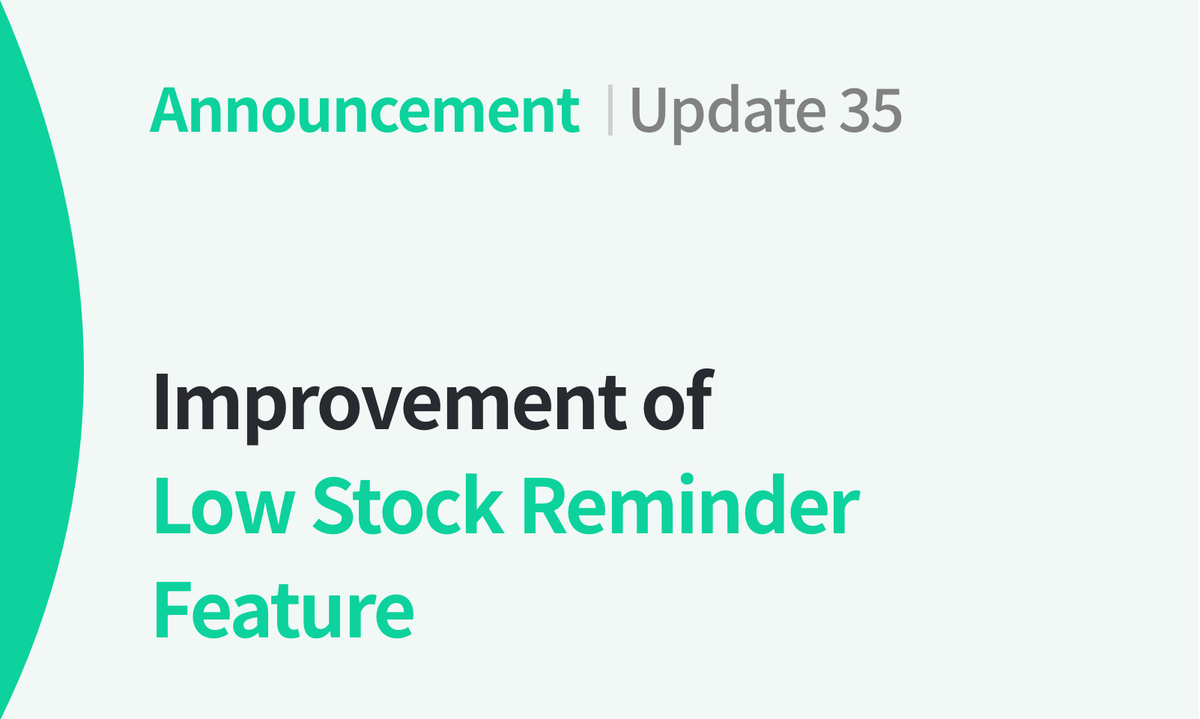 Upcoming: Updates to Low Stock Reminders