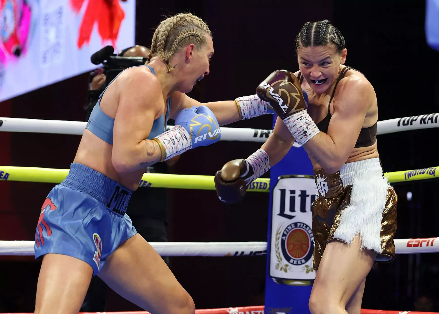 Mikaela Mayer throws jab at Sandy Ryan