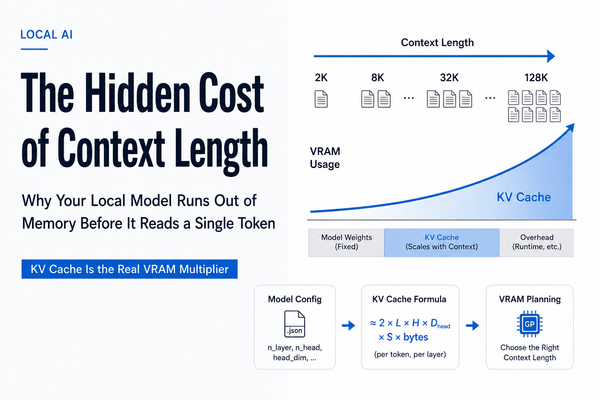The Hidden Cost of Context Length: Why Your Local Model Runs Out of Memory Before It Reads a Single Token
