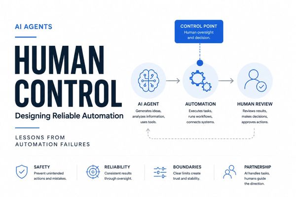 Why AI Agents Need Human Control: Lessons from Automation Failures