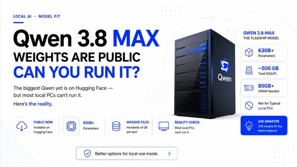 Qwen3.8-Max Weights Are Public on Hugging Face — But They Won’t Fit a Typical Local PC