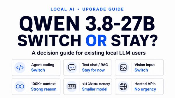 Should You Switch to Qwen3.8-27B? An Upgrade Decision Guide for Existing Local LLM Users