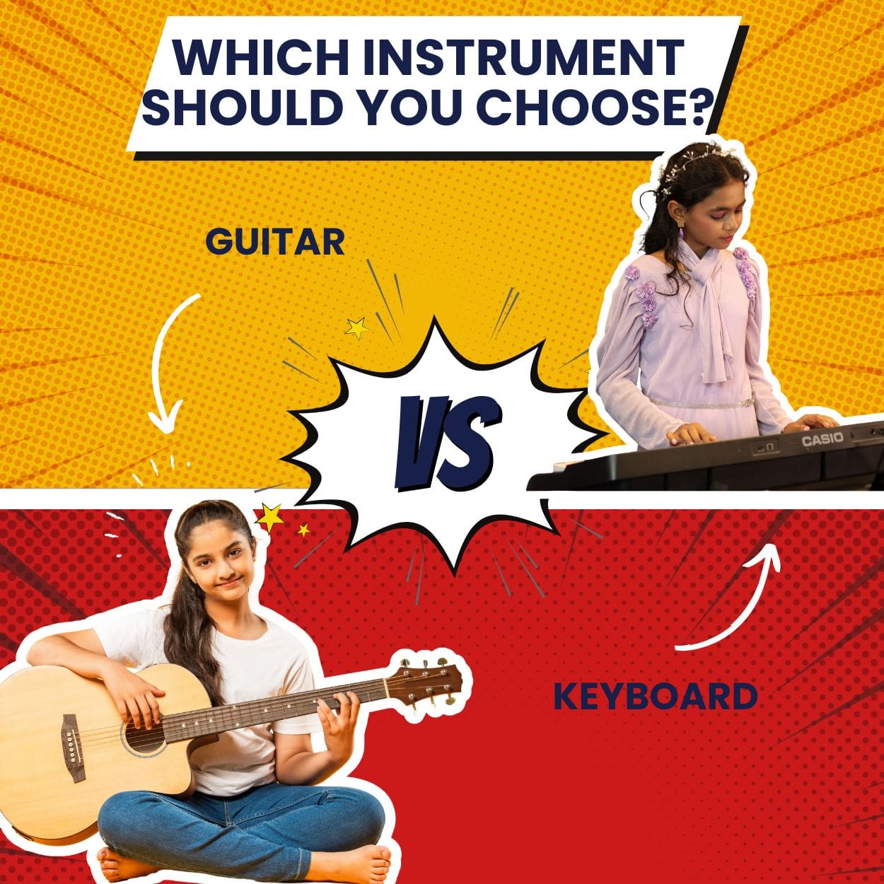 Keyboard vs Guitar – Which Instrument Should You Choose?