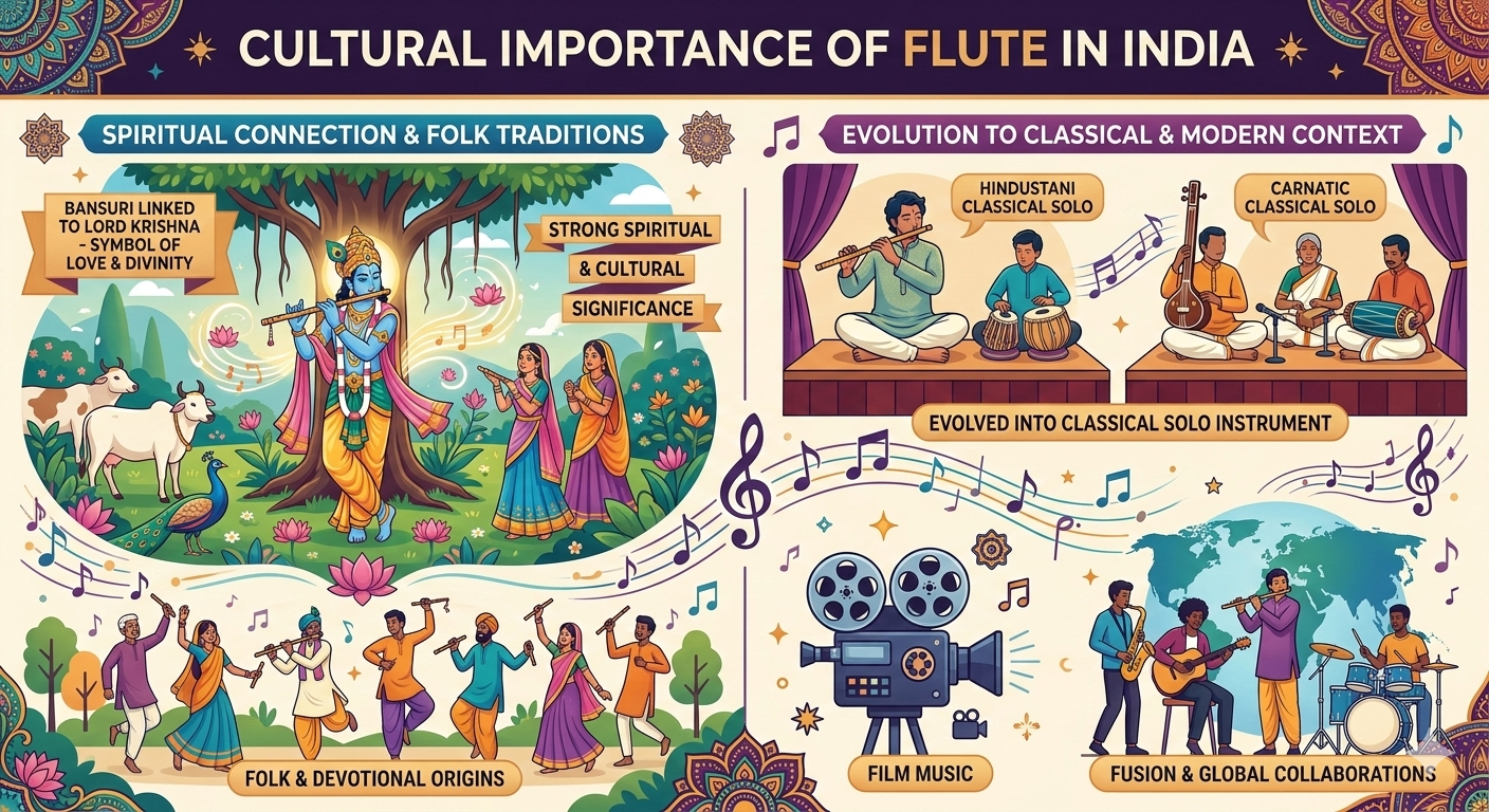 Importance of Flute in India