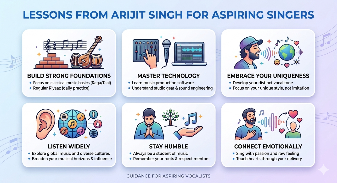 Lessons from Arijit Singh for Aspiring Singers