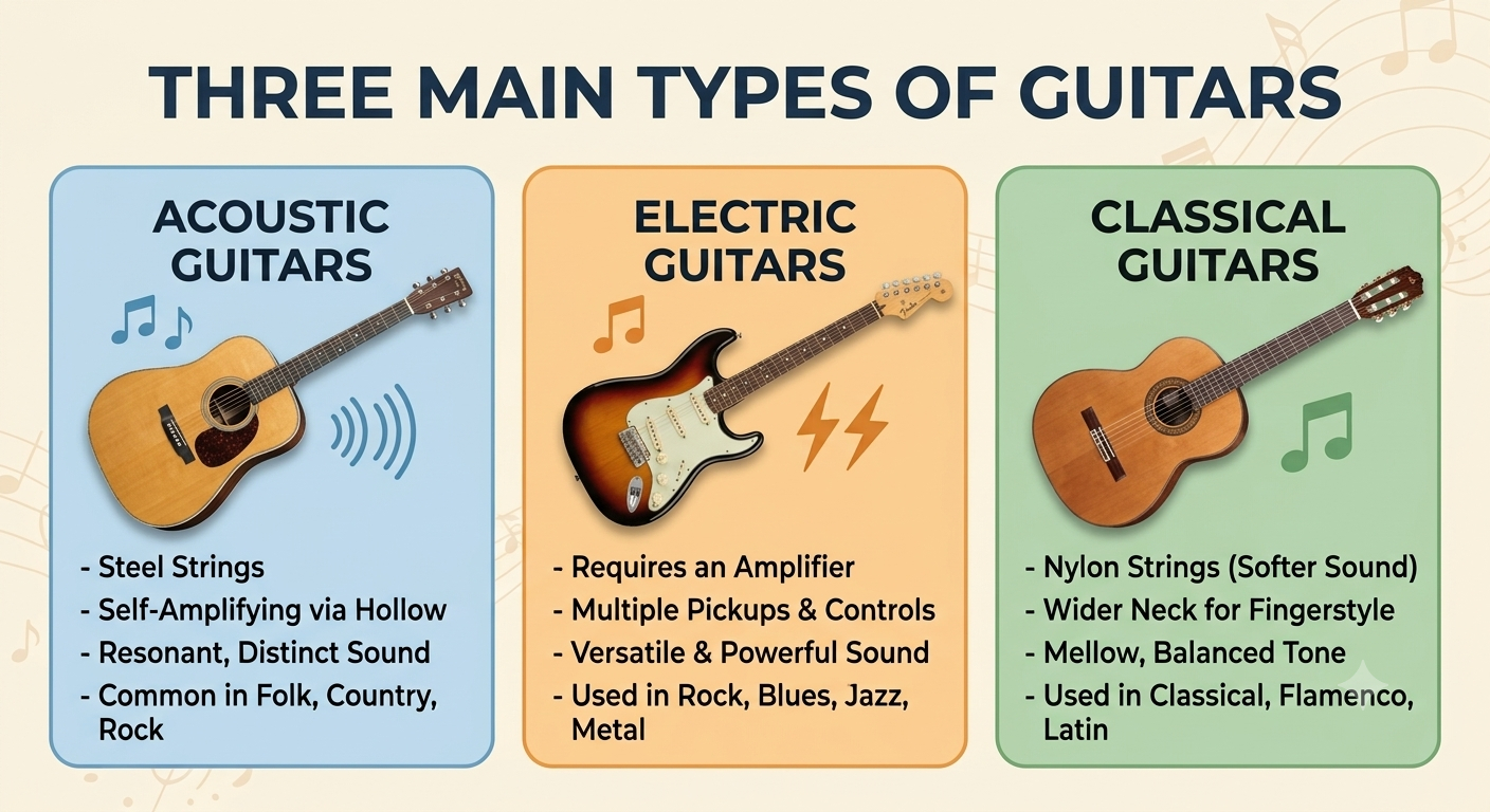 types of guitars