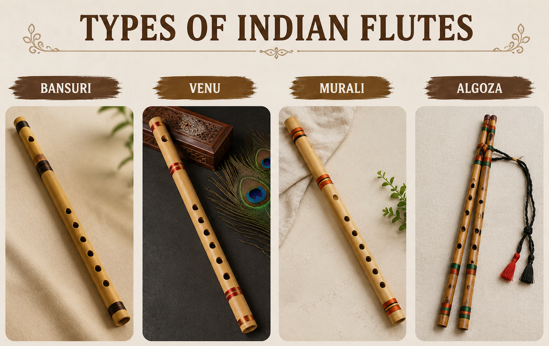 Types of Flutes in India