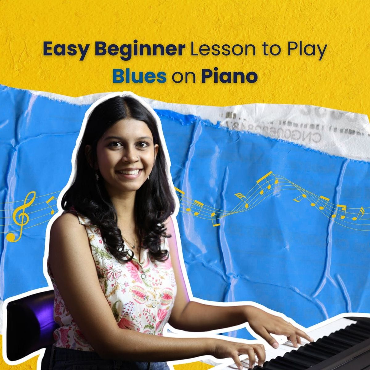 Easy Beginner Lesson to Play Blues on Piano