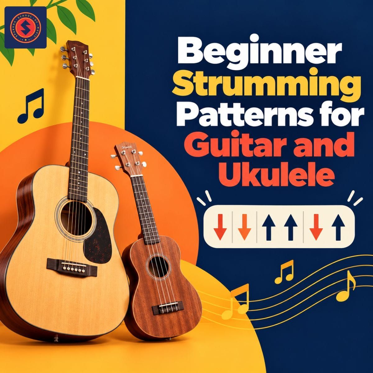 Beginner Strumming Patterns for Guitar and Ukulele