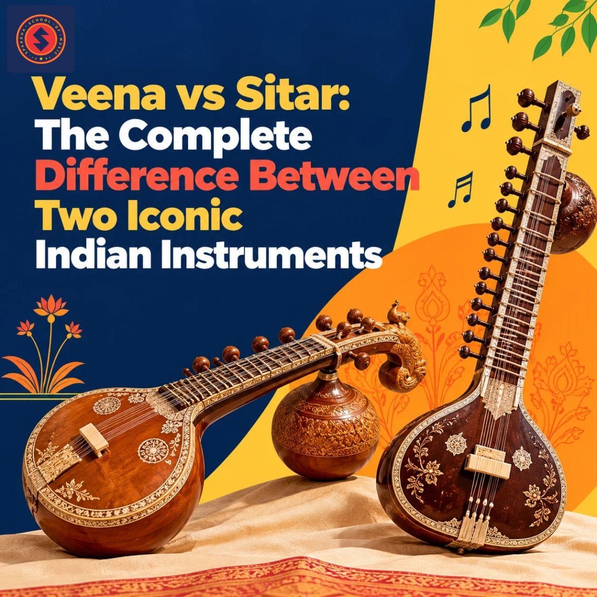 Veena vs Sitar: The Complete Difference Between Two Iconic Indian Instruments