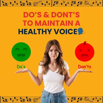 The DO’s & DON’Ts to maintain a healthy voice🗣️