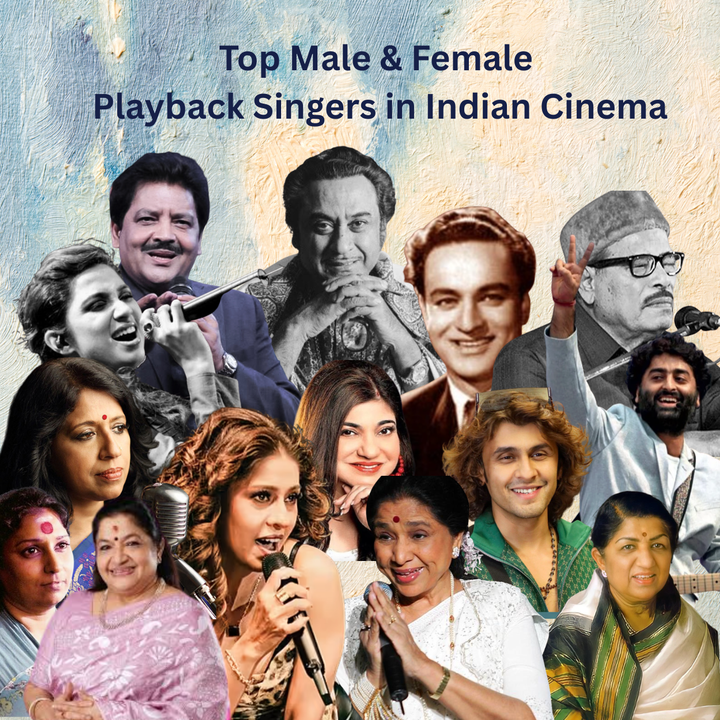 Top Male & Female Playback Singers in Indian Cinema
