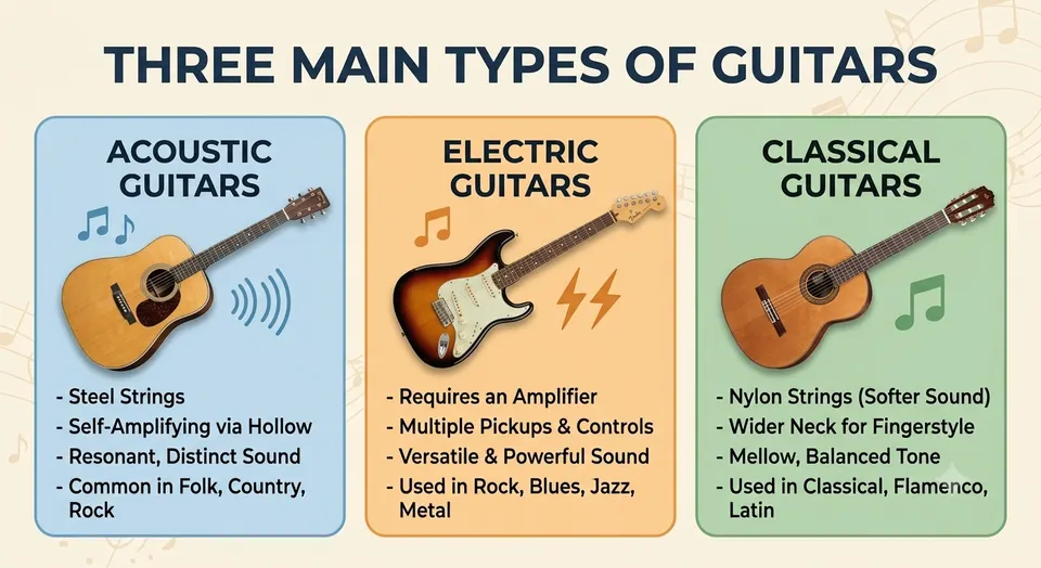 types of guitars