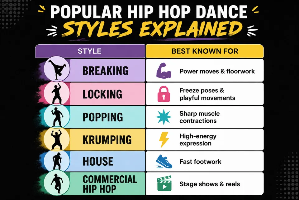 Hip Hop Dance Styles