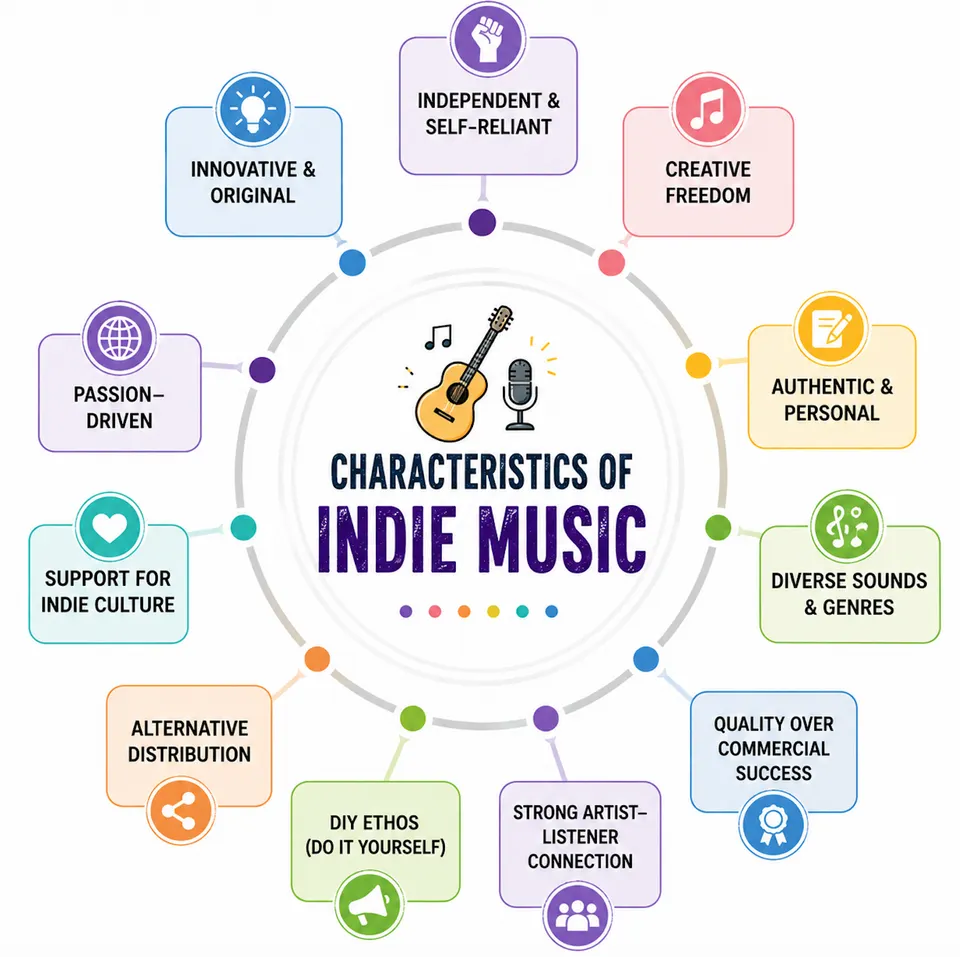 characteristics of indie music