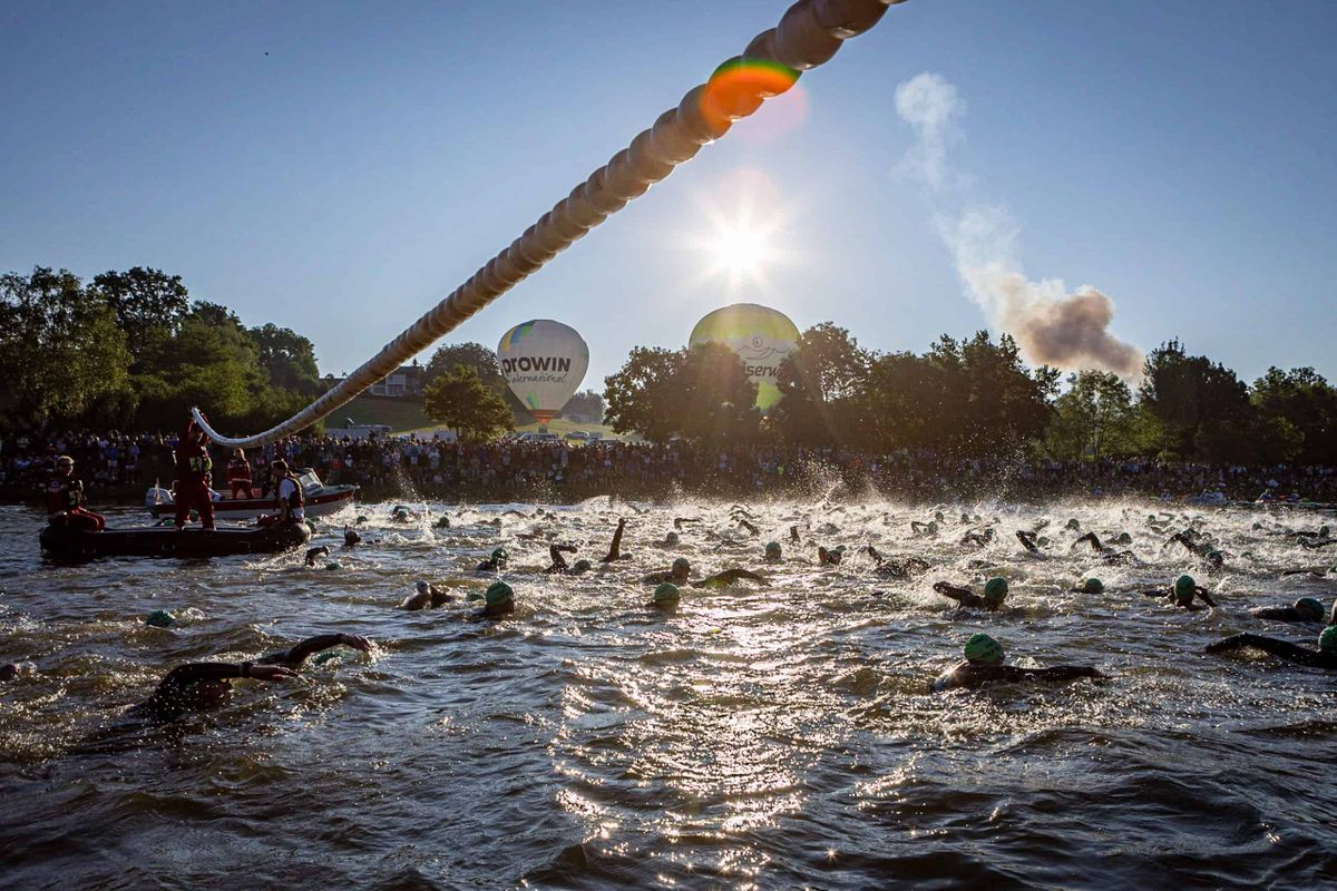 Alta temperatura da água afeta etapa de natação no Challenge Roth neste domingo