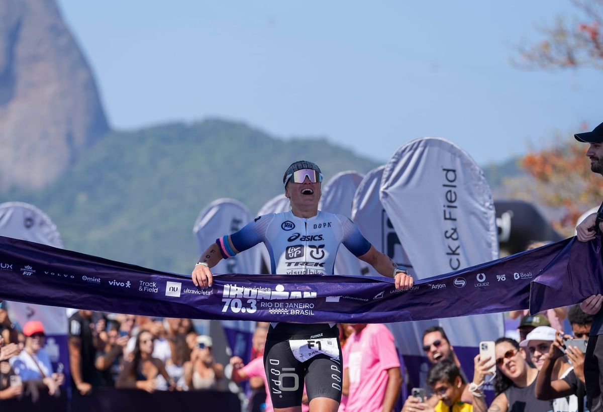 Djenyfer Arnold vence o IM 70.3 Rio; Sérvio ganha pela primeira vez