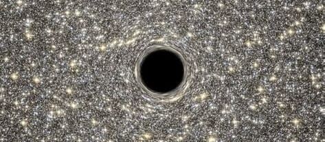 Generated Image of a Black Hole with Accretion Disk
