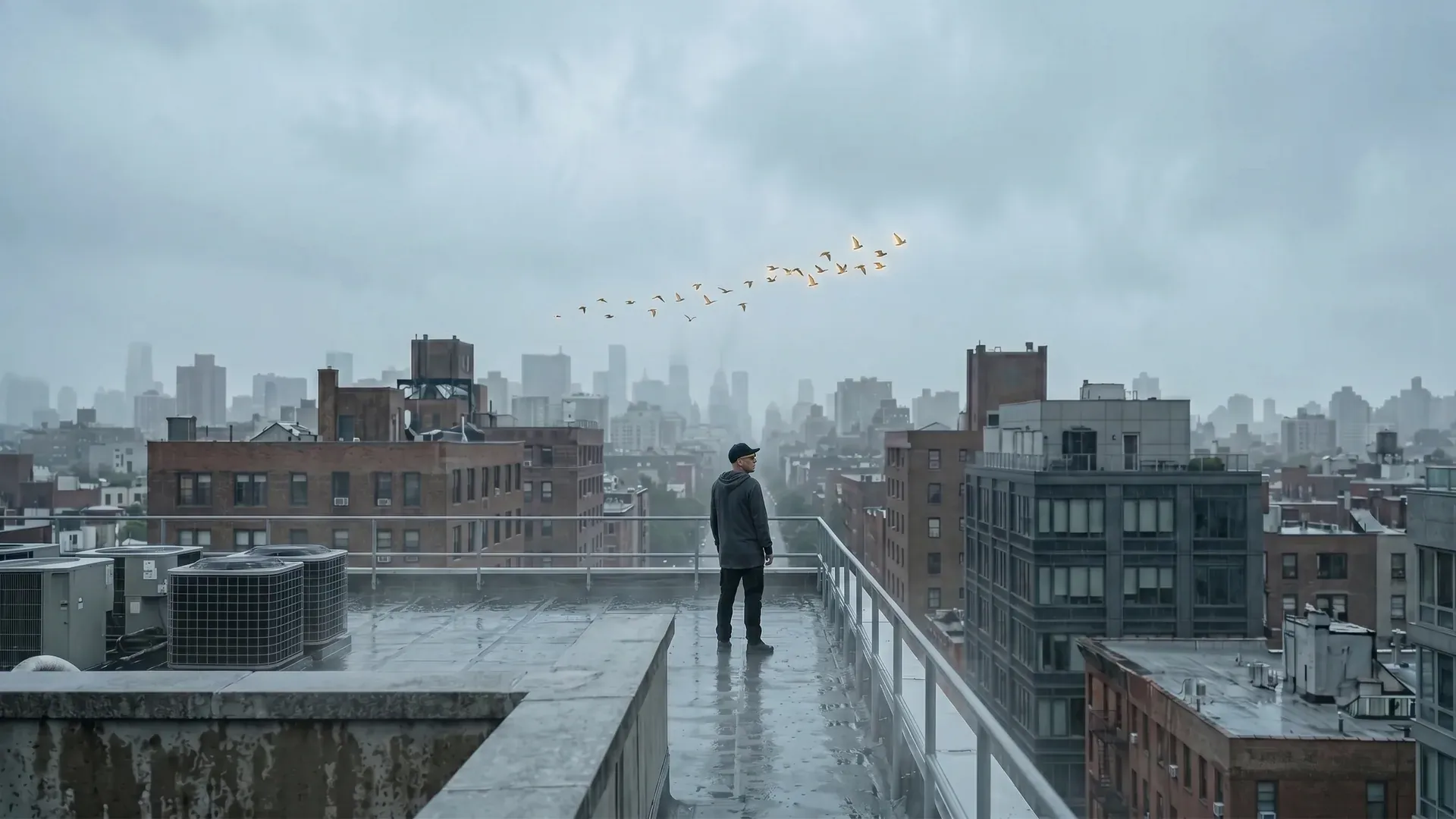 Person reading a book with floating story elements and narrative threads swirling around them in ethereal light