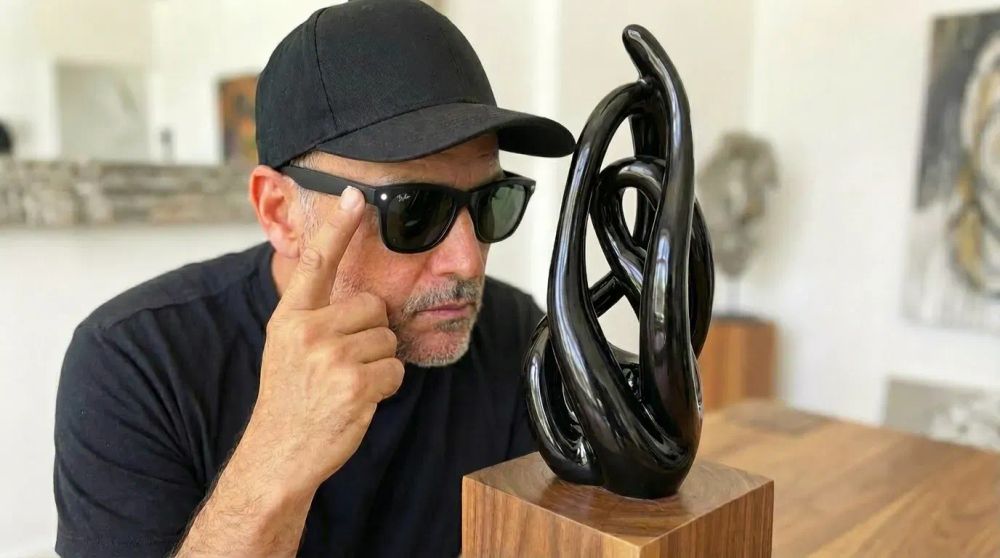 Person wearing Meta Ray-Ban smart glasses outdoors, demonstrating the sleek design and hands-free technology features