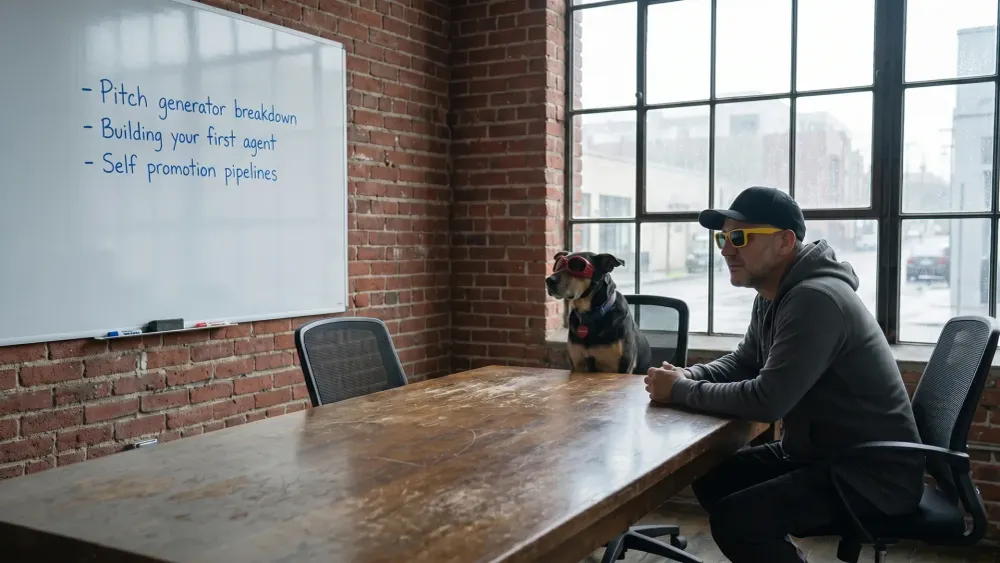 AI pitch generator: how the front of my content loop actually works
