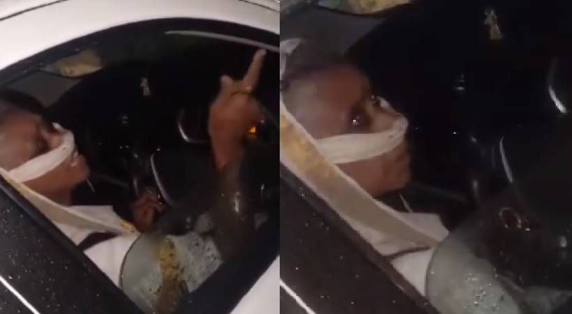 പ്രേതരൂപത്തിൽ കാറോടിച്ചെത്തി ആളുകളെ ഭീതിയിലാക്കുന്ന സ്ത്രീ പിടിയിൽ