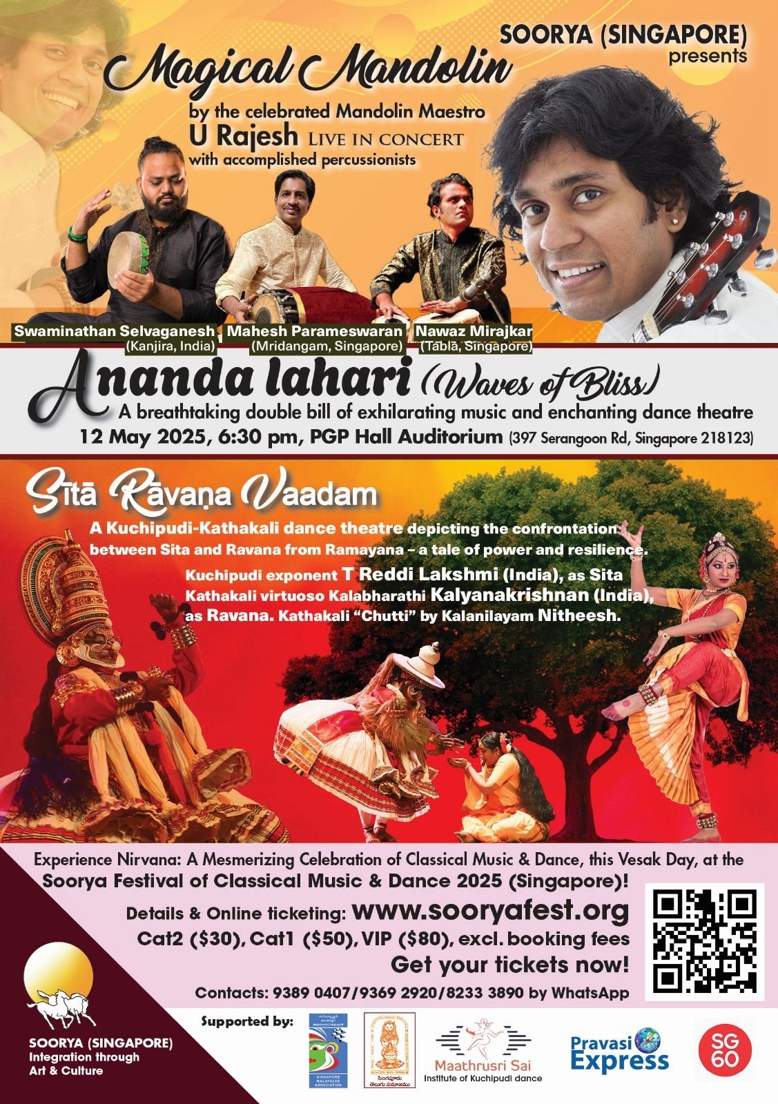 A Night of Divine Artistry: Soorya Singapore Presents Ananda Lahari – Waves of Bliss
