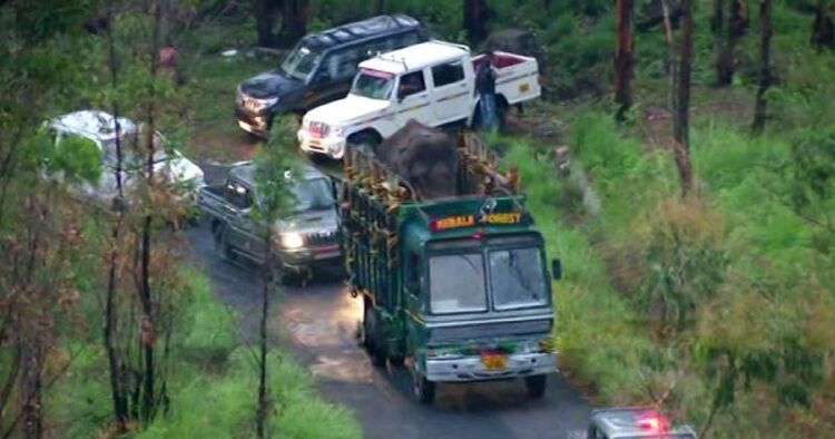 അരിക്കൊമ്പനെ ഉൾവനത്തിൽ തുറന്നുവിട്ടു: കൊമ്പന്റെ നീക്കം നിരീക്ഷിക്കാൻ ജിപിഎസ് കോളർ