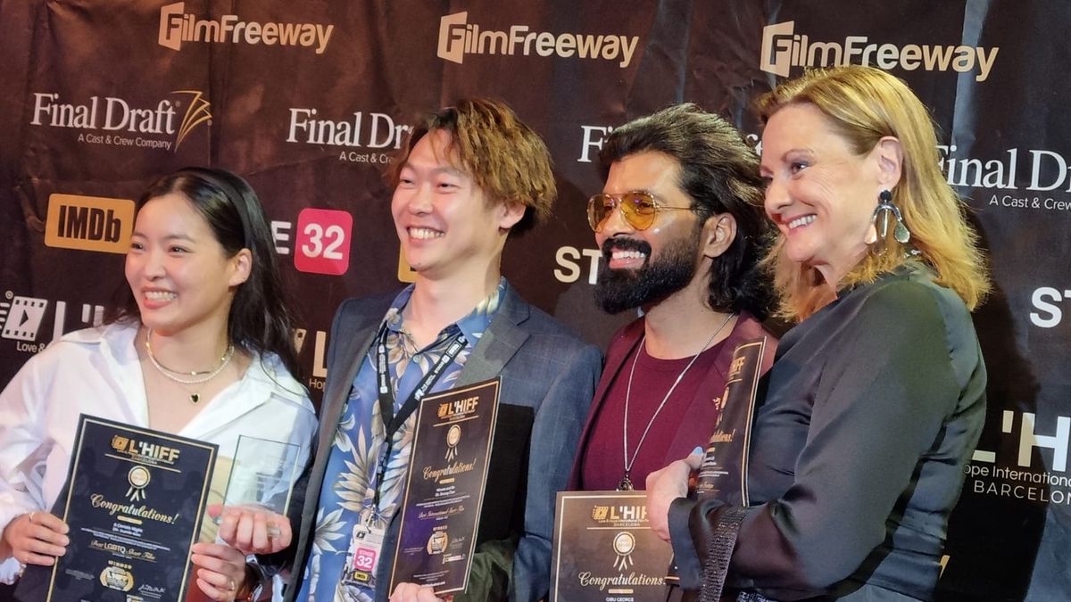 Singaporean Indian Actor Gibu George Triumphs at 2023 Barcelona International Film Festival