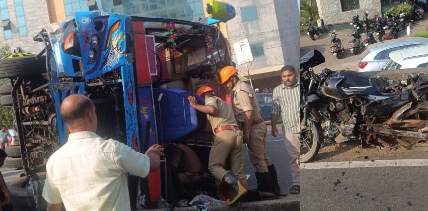 കോഴിക്കോട് സ്വകാര്യ ബസ് മറിഞ്ഞു, 25 പേർക്ക് പരുക്ക്, പരുക്കേറ്റവരിൽ കൂടുതൽ യൂണിഫോം ധരിച്ച കുട്ടികൾ